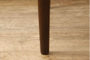 デンマークビンテージ　チーク材　シンプルなデザインが取り入れやすいダイニングテーブル(エクステンションテーブル、ドローリーフテーブル、食卓、ヴィンテージ)(R-058463)