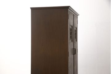 和製ビンテージ　神戸洋家具　永田良介商店　品のある佇まいが美しいワードローブ(衣装タンス、洋服タンス、引き出し、ヴィンテージ)(R-058475)