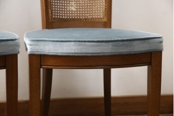 中古　美品　DREXEL HERITAGE(ドレクセルヘリテイジ)　FRANCESCA(フランチェスカ)シリーズ　気品のあるサイドチェア2脚セット(ダイニングチェア、椅子)(2脚で定価約32万円)(R-058478)