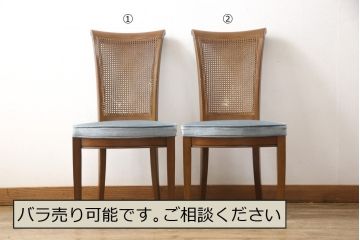中古　美品　DREXEL HERITAGE(ドレクセルヘリテイジ)　FRANCESCA(フランチェスカ)シリーズ　気品のあるサイドチェア2脚セット(ダイニングチェア、椅子)(2脚で定価約32万円)(R-058478)