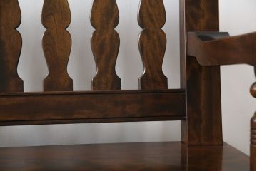 中古　美品　九州民芸家具　激レア!落ち着きのある空間づくりにおすすめの収納付きベンチ(長椅子、板座、ダイニングチェア)(定価約60万円)(R-058481)