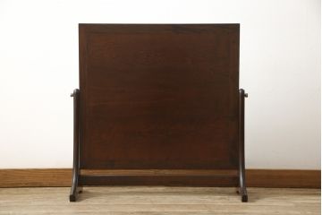 中古　美品　松本民芸家具　シックな佇まいが魅力的な置き鏡(ミラー)(定価約11万5千円)(R-058503)