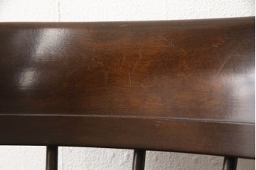 中古　松本民芸家具　#91型　落ち着きのある大人カフェ風インテリアが叶うキャプテンチェア(アームチェア、板座チェア、椅子、ダイニングチェア)(R-058513)