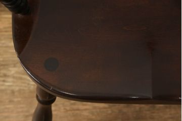 中古　松本民芸家具　#91型　落ち着きのある大人カフェ風インテリアが叶うキャプテンチェア(アームチェア、板座チェア、椅子、ダイニングチェア)(R-058513)
