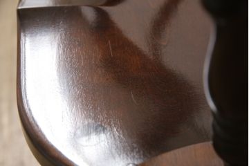 中古　松本民芸家具　#91型　落ち着きのある大人カフェ風インテリアが叶うキャプテンチェア(アームチェア、板座チェア、椅子、ダイニングチェア)(R-058513)
