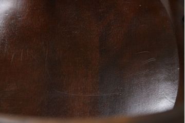 中古　松本民芸家具　#91型　落ち着きのある大人カフェ風インテリアが叶うキャプテンチェア(アームチェア、板座チェア、椅子、ダイニングチェア)(R-058514)