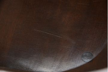 中古　松本民芸家具　#91型　落ち着きのある大人カフェ風インテリアが叶うキャプテンチェア(アームチェア、板座チェア、椅子、ダイニングチェア)(R-058515)