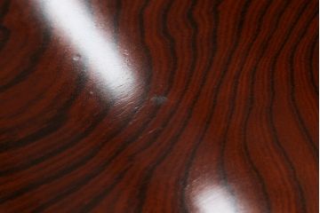 和製ビンテージ　三方欅(ケヤキ)材　唐獅子金具　木地呂塗り　力強い木目と迫力ある唐獅子が目を引く仙台民芸箪笥(仙台箪笥、収納箪笥、和タンス、引き出し、ヴィンテージ)(R-058520)