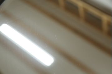 イギリスアンティーク　オーク材　縁の装飾がアクセントのオーバルミラー(鏡)(R-058522)