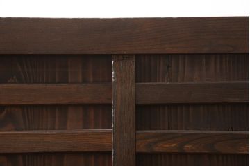 和製アンティーク　前面欅(ケヤキ)材　特大　どっしりとした佇まいが印象的な米沢車箪笥(米沢箪笥、収納棚、キャビネット、水屋箪笥、食器棚)(R-058525)