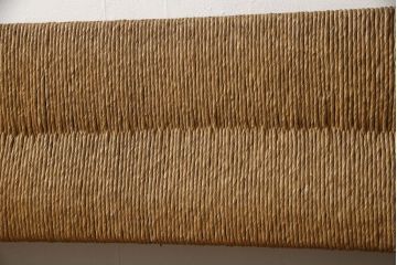 中古　美品　松本民芸家具　アジアンテイストの空間づくりにおすすめ!涼しげな雰囲気を醸しだす202型ラッシベンチ(長椅子)(定価約50万円)(R-058527)