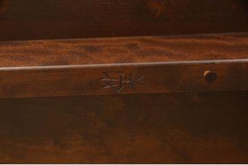 中古　美品　特注品　松本民芸家具　和モダンの空間づくりに活躍するオープンラック(本棚、飾り棚、シェルフ、陳列棚、店舗什器)(R-058529)