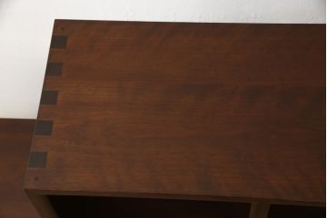 中古　美品　特注品　松本民芸家具　重ねたり並べたり、アイディア次第で使い方色々できるマス目棚(オープンラック、シェルフ、収納棚、飾り棚)(R-058532)