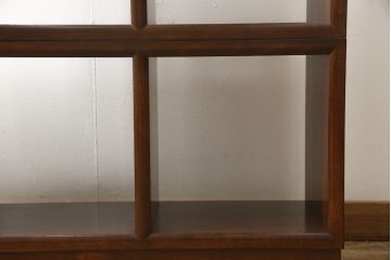 中古　美品　特注品　松本民芸家具　重ねたり並べたり、アイディア次第で使い方色々できるマス目棚(オープンラック、シェルフ、収納棚、飾り棚)(R-058532)