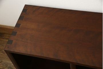 中古　美品　特注品　松本民芸家具　重ねたり並べたり、アイディア次第で使い方色々できるマス目棚(オープンラック、シェルフ、収納棚、飾り棚)(R-058532)