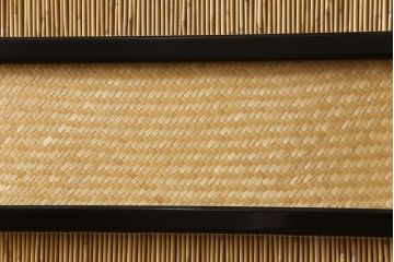 中古　美品　漆塗り　高級品　光月作銘　彫刻・透かし彫り・網代(あじろ)　松竹梅が彫り込まれた縁起の良いデザインが目を惹く御簾戸4枚セット(細密木彫、建具、簾戸、簀戸、葭戸、夏障子、すど、葦戸)(R-058536)