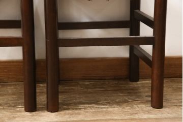 中古　美品　松本民芸家具　アジアンテイストのお部屋におすすめなラッシチェア2脚セット(椅子、イス、バラ売り可能)(R-058541)