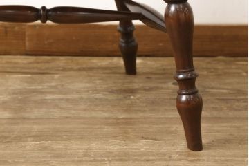 中古　美品　松本民芸家具　#44A型　洋風のクラシカルなデザインが美しいウィンザーチェア(定価約18万円)(アームチェア、板座チェア、椅子、イス、ウインザーチェア)(R-058545)