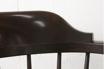 中古　美品　松本民芸家具　#91型　落ち着きのある大人カフェ風インテリアが叶うキャプテンチェア(アームチェア、板座チェア、椅子、ダイニングチェア)(R-058546)