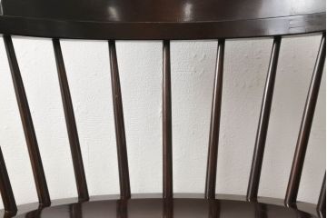 中古　美品　松本民芸家具　#91型　落ち着きのある大人カフェ風インテリアが叶うキャプテンチェア(アームチェア、板座チェア、椅子、ダイニングチェア)(R-058546)