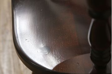 中古　美品　松本民芸家具　#91型　落ち着きのある大人カフェ風インテリアが叶うキャプテンチェア(アームチェア、板座チェア、椅子、ダイニングチェア)(R-058546)