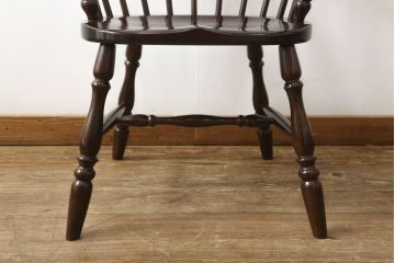 中古　美品　松本民芸家具　#91型　落ち着きのある大人カフェ風インテリアが叶うキャプテンチェア(アームチェア、板座チェア、椅子、ダイニングチェア)(R-058546)