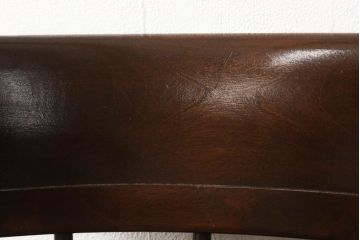 中古　美品　松本民芸家具　#91型　落ち着きのある大人カフェ風インテリアが叶うキャプテンチェア(アームチェア、板座チェア、椅子、ダイニングチェア)(R-058547)