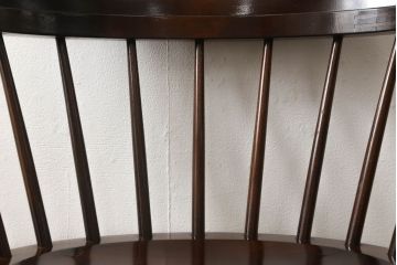 中古　美品　松本民芸家具　#91型　落ち着きのある大人カフェ風インテリアが叶うキャプテンチェア(アームチェア、板座チェア、椅子、ダイニングチェア)(R-058547)