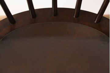 中古　美品　松本民芸家具　#91型　落ち着きのある大人カフェ風インテリアが叶うキャプテンチェア(アームチェア、板座チェア、椅子、ダイニングチェア)(R-058548)