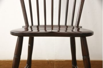 中古　美品　松本民芸家具　クラシックなデザインの#72リーチ型チェア(ダイニングチェア、椅子、板座チェア)(R-058557)