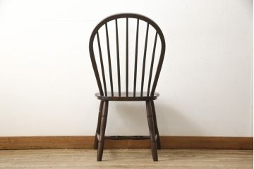 中古　美品　松本民芸家具　クラシックなデザインの#72リーチ型チェア(ダイニングチェア、椅子、板座チェア)(R-058557)