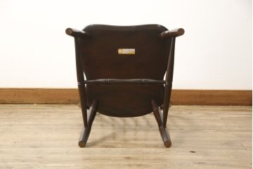 中古　美品　松本民芸家具　クラシックなデザインの#72リーチ型チェア(ダイニングチェア、椅子、板座チェア)(R-058557)