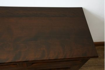 中古　松本民芸家具　高山式　ドレッシングチェスト　リメイク　直線的なデザインがシンプルモダンなサイドチェスト(サイドボード、引き出し)(R-058563)