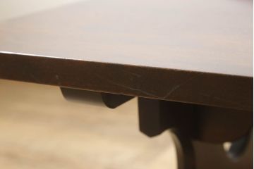 中古　北海道民芸家具　和モダンなお部屋づくりに取り入れたい折り畳み文机(座卓、ローテーブル、センターテーブル)(R-058564)