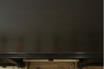 アメリカビンテージ　立派な造りのツイストレッグプレジデントデスク　(R-058570)