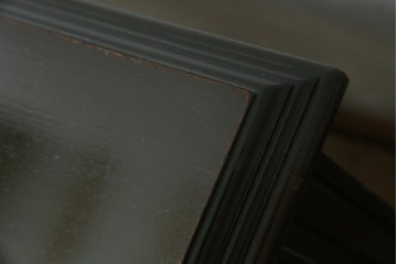 アメリカビンテージ　立派な造りのツイストレッグプレジデントデスク　(R-058570)