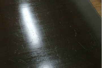 アメリカビンテージ　立派な造りのツイストレッグプレジデントデスク　(R-058570)