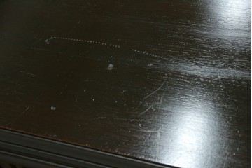 アメリカビンテージ　立派な造りのツイストレッグプレジデントデスク　(R-058570)