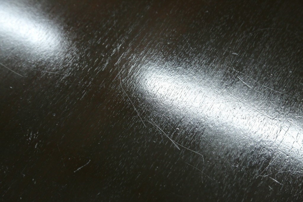 アメリカビンテージ　立派な造りのツイストレッグプレジデントデスク　(R-058570)