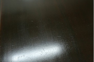 アメリカビンテージ　立派な造りのツイストレッグプレジデントデスク　(R-058570)