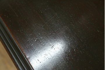 アメリカビンテージ　立派な造りのツイストレッグプレジデントデスク　(R-058570)
