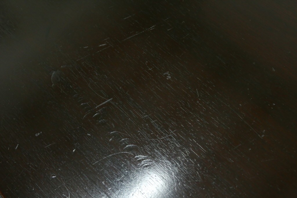 アメリカビンテージ　立派な造りのツイストレッグプレジデントデスク　(R-058570)