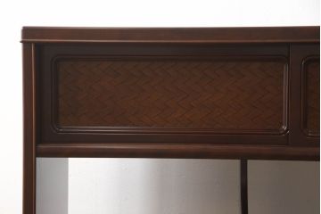 中古　美品　モリシゲ(MORISHIGE/森繁)　品のある佇まいが上質な和の空間にぴったりな、モダンな茶棚(飾り棚、茶箪笥、戸棚)(R-058573)