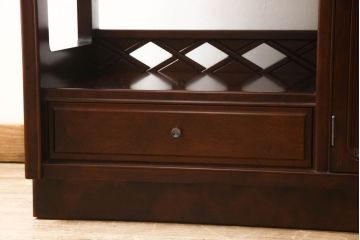 中古　美品　モリシゲ(MORISHIGE/森繁)　品のある佇まいが上質な和の空間にぴったりな、モダンな茶棚(飾り棚、茶箪笥、戸棚)(R-058573)
