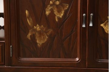中古　美品　モリシゲ(MORISHIGE/森繁)　品のある佇まいが上質な和の空間にぴったりな、モダンな茶棚(飾り棚、茶箪笥、戸棚)(R-058573)