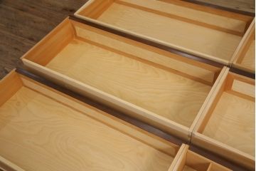 中古　松本民芸家具　落ち着きのある色味が素敵なローチェスト(高山デザイン、ローボード、引き出し)(R-058578)