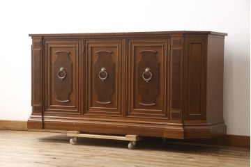 中古　美品　DREXEL HERITAGE(ドレクセルヘリテイジ)　FRANCESCA(フランチェスカ)　マホガニー　高級感あふれるクリデンザ(クレデンザ、収納棚、キャビネット、サイドボード)(定価約90万円)(R-058579)