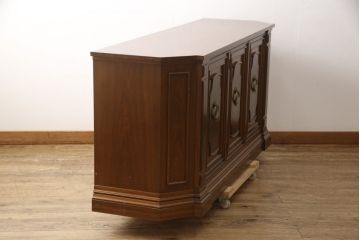 中古　美品　DREXEL HERITAGE(ドレクセルヘリテイジ)　FRANCESCA(フランチェスカ)　マホガニー　高級感あふれるクリデンザ(クレデンザ、収納棚、キャビネット、サイドボード)(定価約90万円)(R-058579)