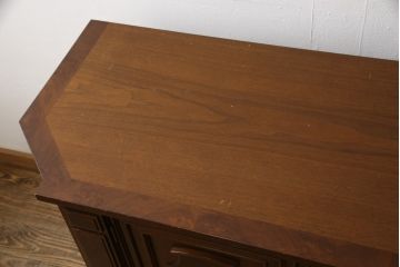 中古　美品　DREXEL HERITAGE(ドレクセルヘリテイジ)　FRANCESCA(フランチェスカ)　マホガニー　高級感あふれるクリデンザ(クレデンザ、収納棚、キャビネット、サイドボード)(定価約90万円)(R-058579)
