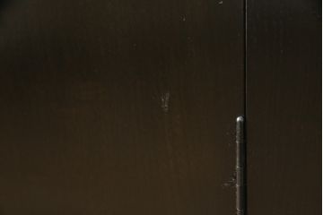 中古　国産　職人手造り家具　和モダンな雰囲気を醸し出す、珍しいデザインの収納棚(収納タンス、箪笥、サイドボード、戸棚)(R-058586)